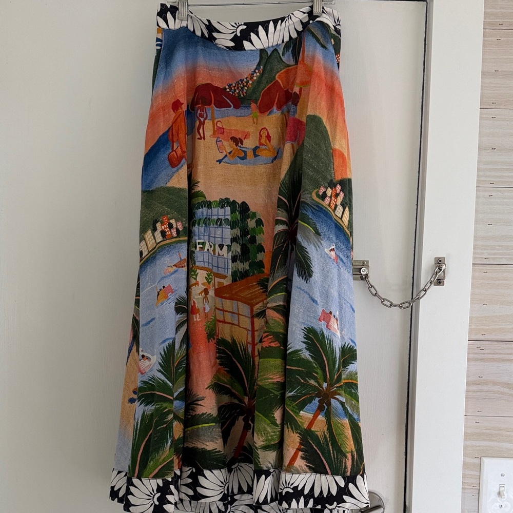 Anthropologie Farm Rio pull on skirt